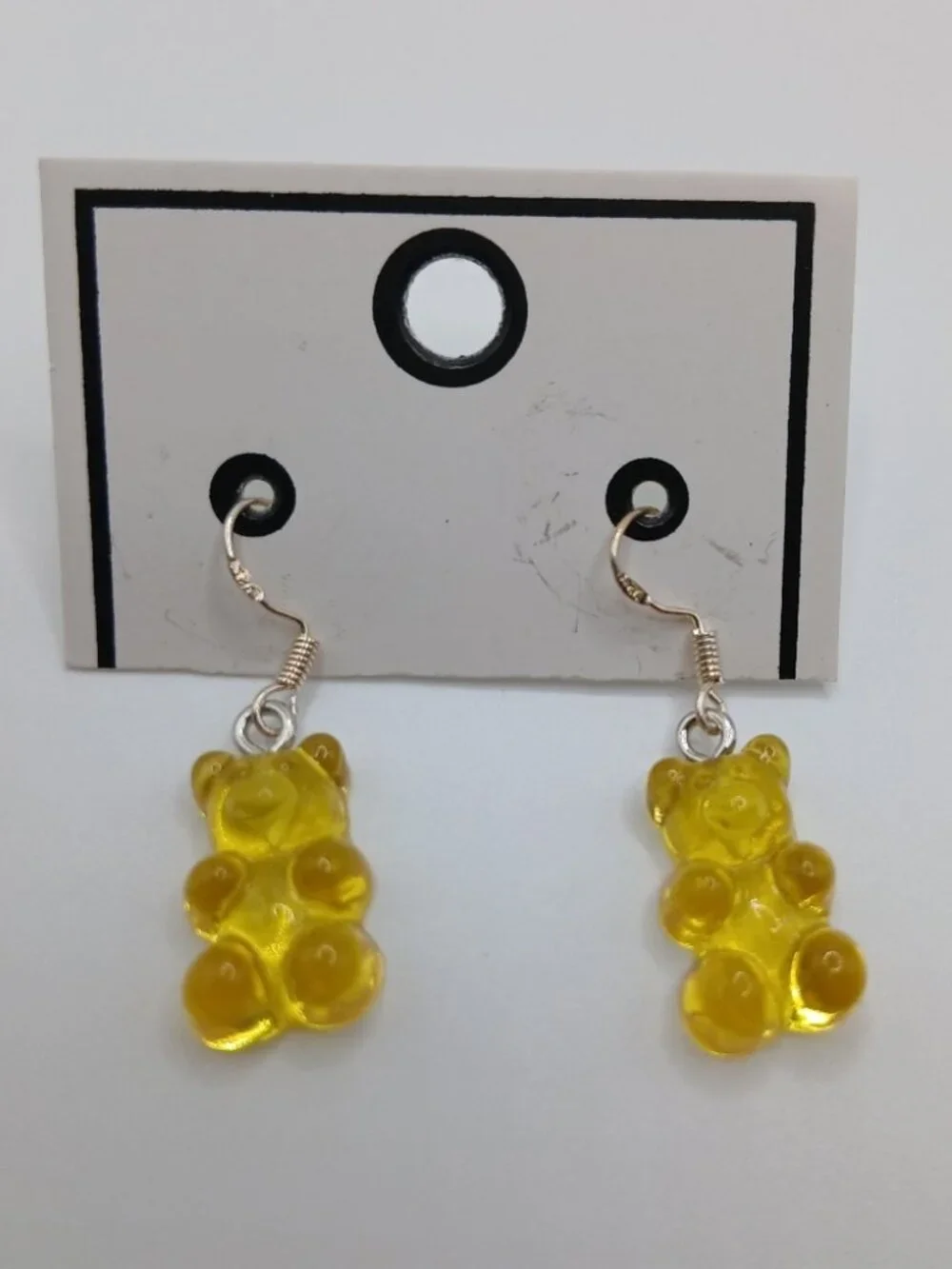 Yellow Gummy Bear Earrings